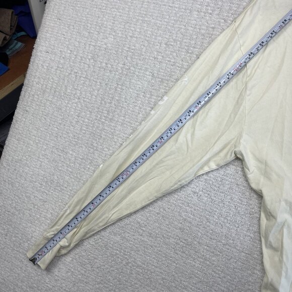 Rip N Dip Cream/Off-white Long Sleeve Pocket T-Shirt Prayer Hands Sleeve L READ* - Picture 14 of 16